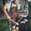 Eagle Rose Pattern Print Men's Apron-grizzshop