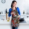 Eagle Rose Pattern Print Women's Apron-grizzshop