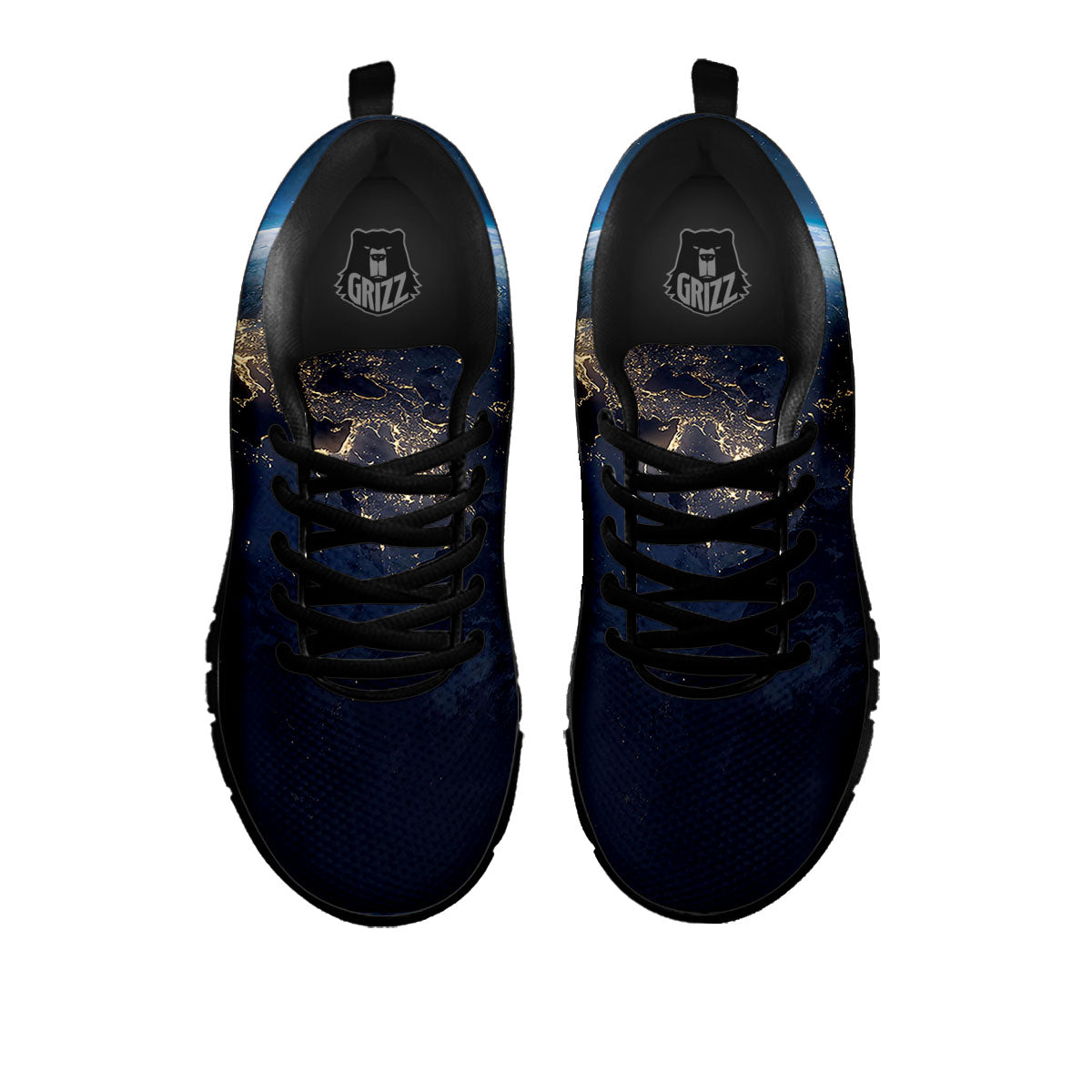 Earth And Space Print Black Sneaker-grizzshop