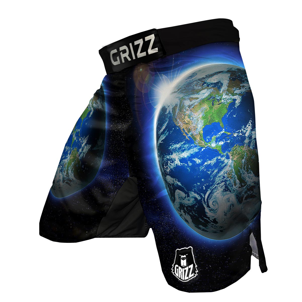 Earth Sunrise Print MMA Shorts-grizzshop