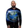 Earth Sunrise Print Men's Bomber Jacket-grizzshop