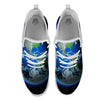 Earth Sunrise Print White Athletic Shoes-grizzshop