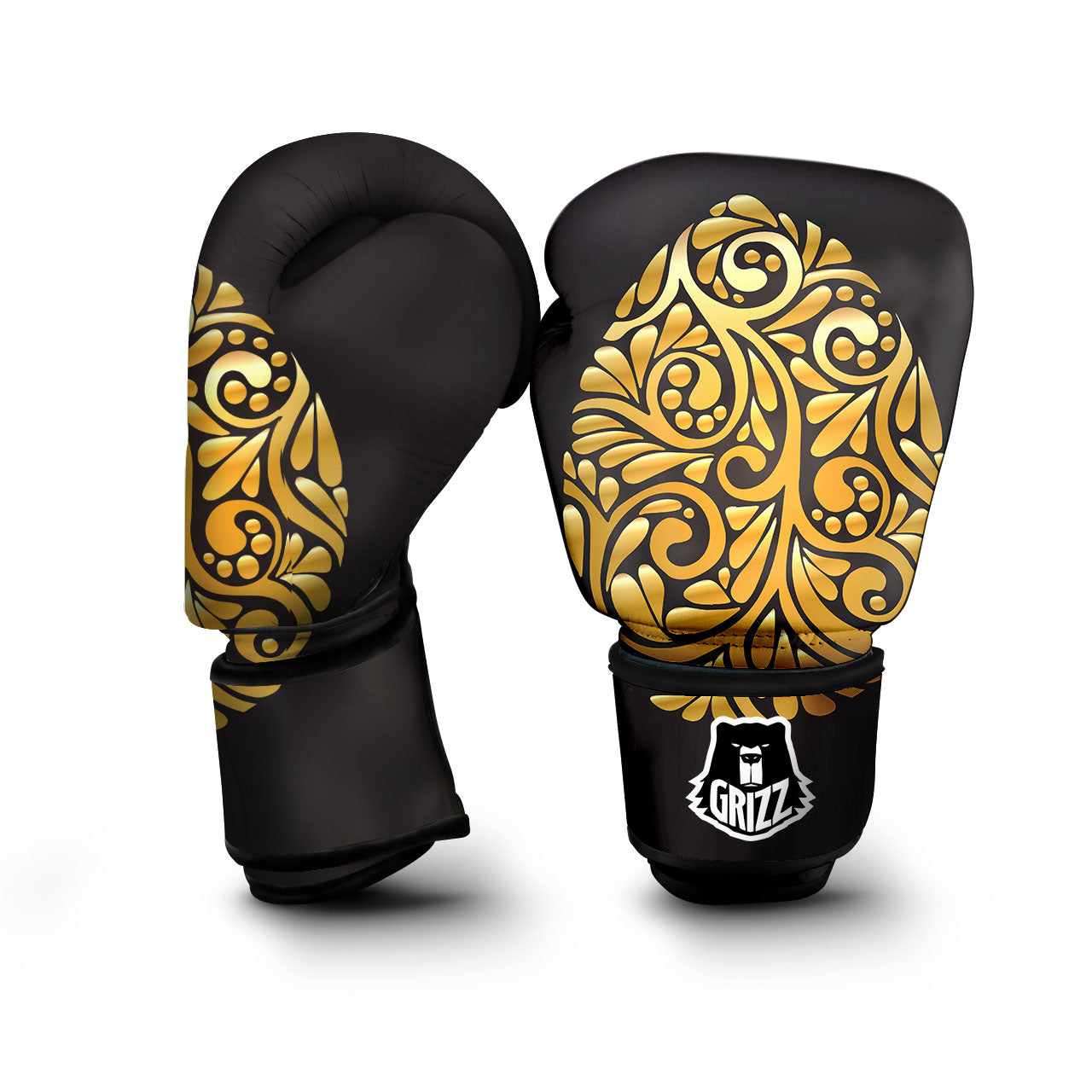 Easter Egg Gold Print Boxing Gloves-grizzshop