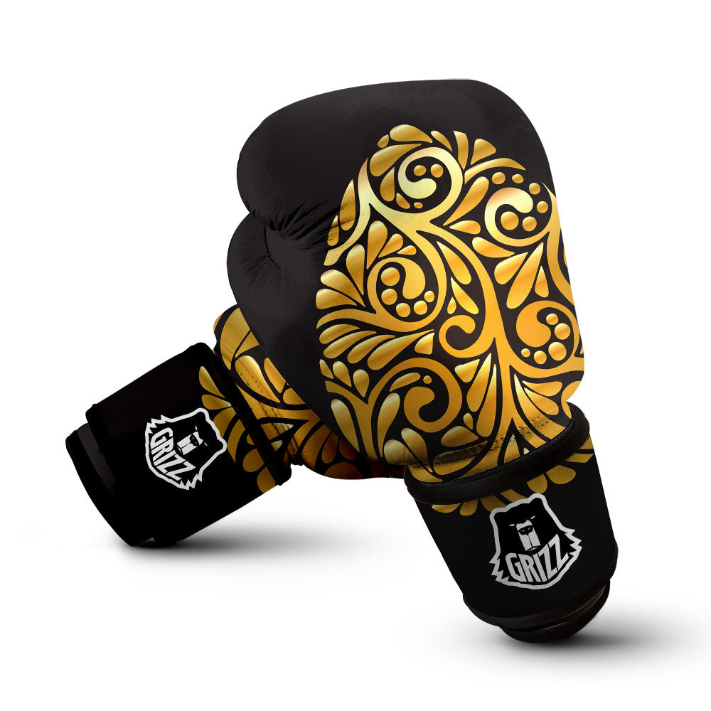 Easter Egg Gold Print Boxing Gloves-grizzshop