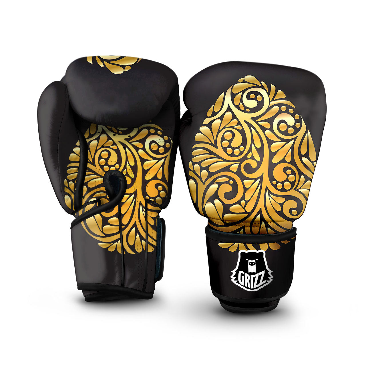 Easter Egg Gold Print Boxing Gloves-grizzshop