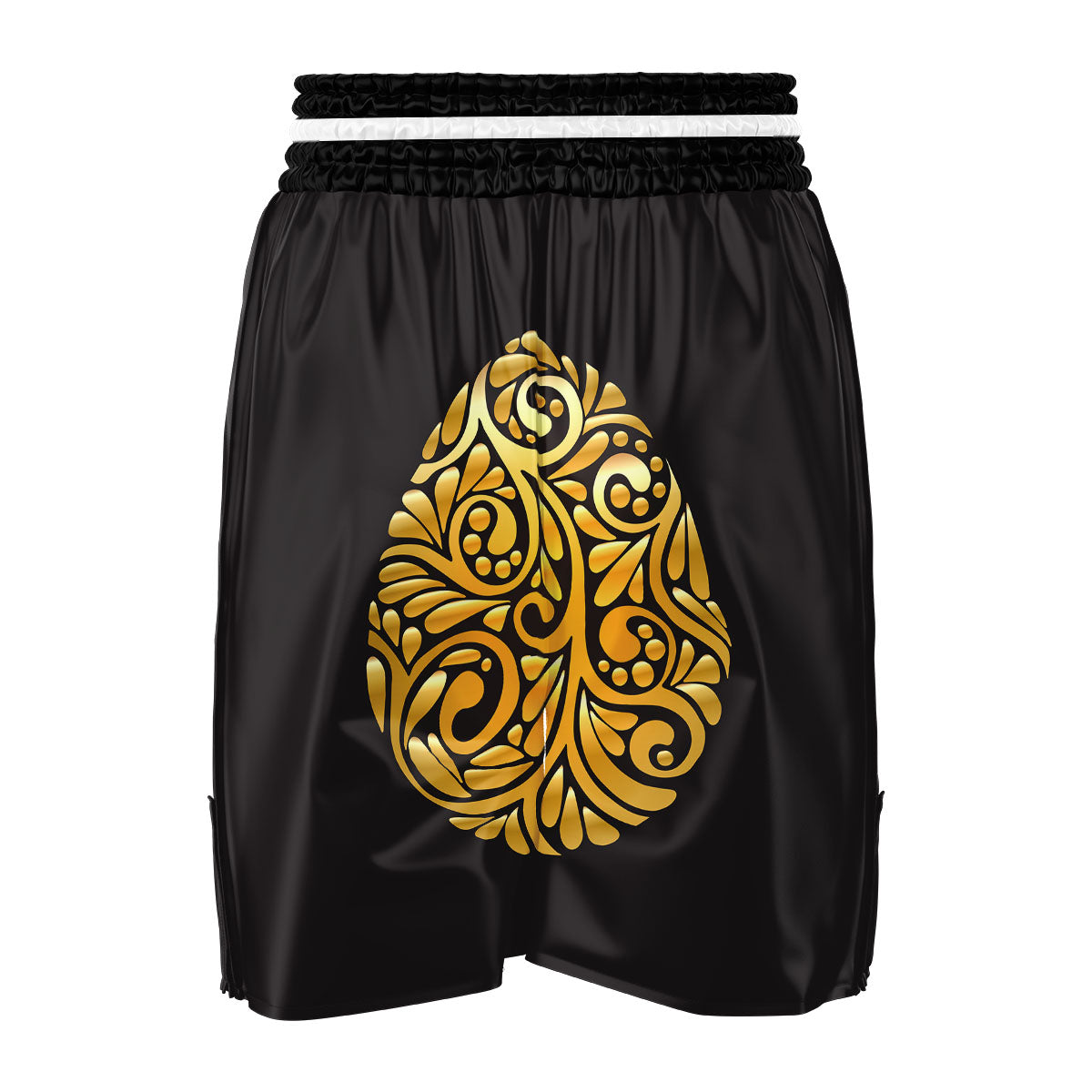 Easter Egg Gold Print Boxing Shorts-grizzshop