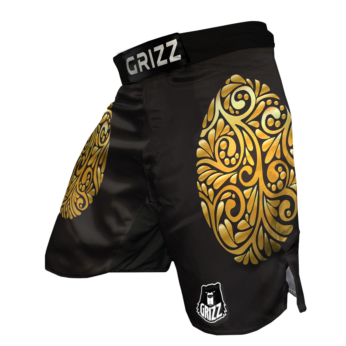 Easter Egg Gold Print MMA Shorts-grizzshop