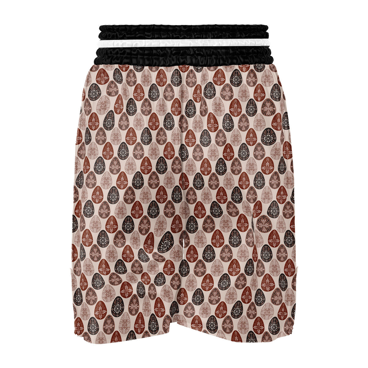 Easter Eggs Bohemian Print Pattern Boxing Shorts-grizzshop