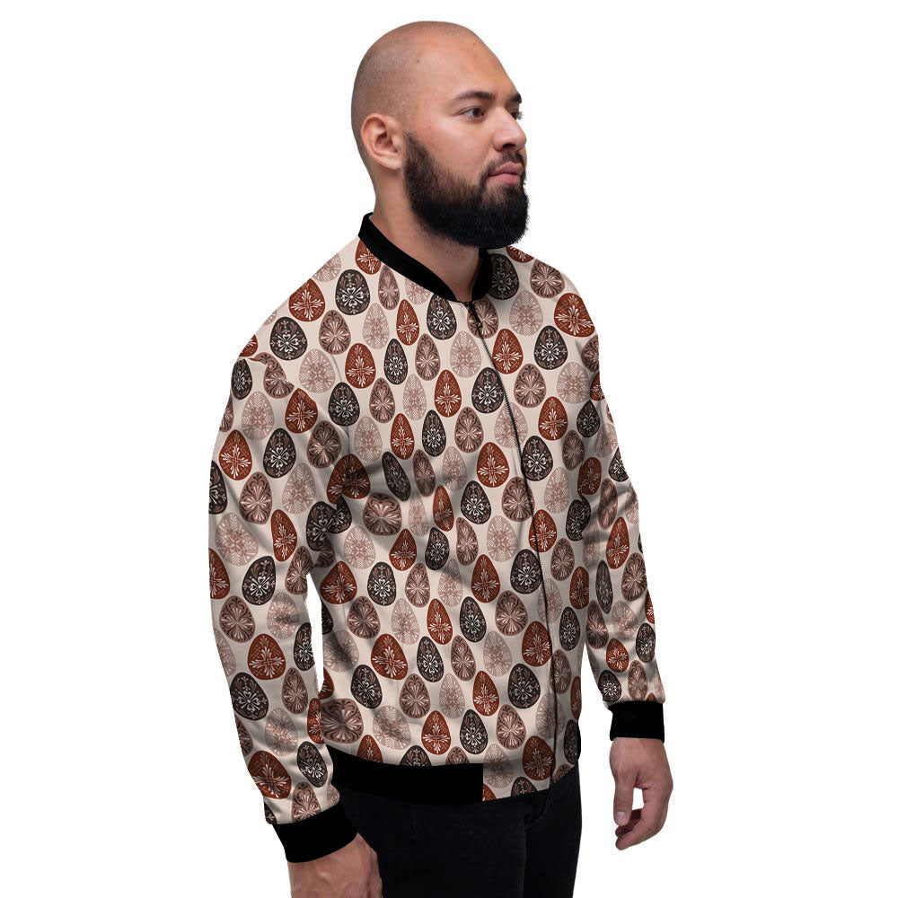 Easter Eggs Bohemian Print Pattern Men's Bomber Jacket-grizzshop