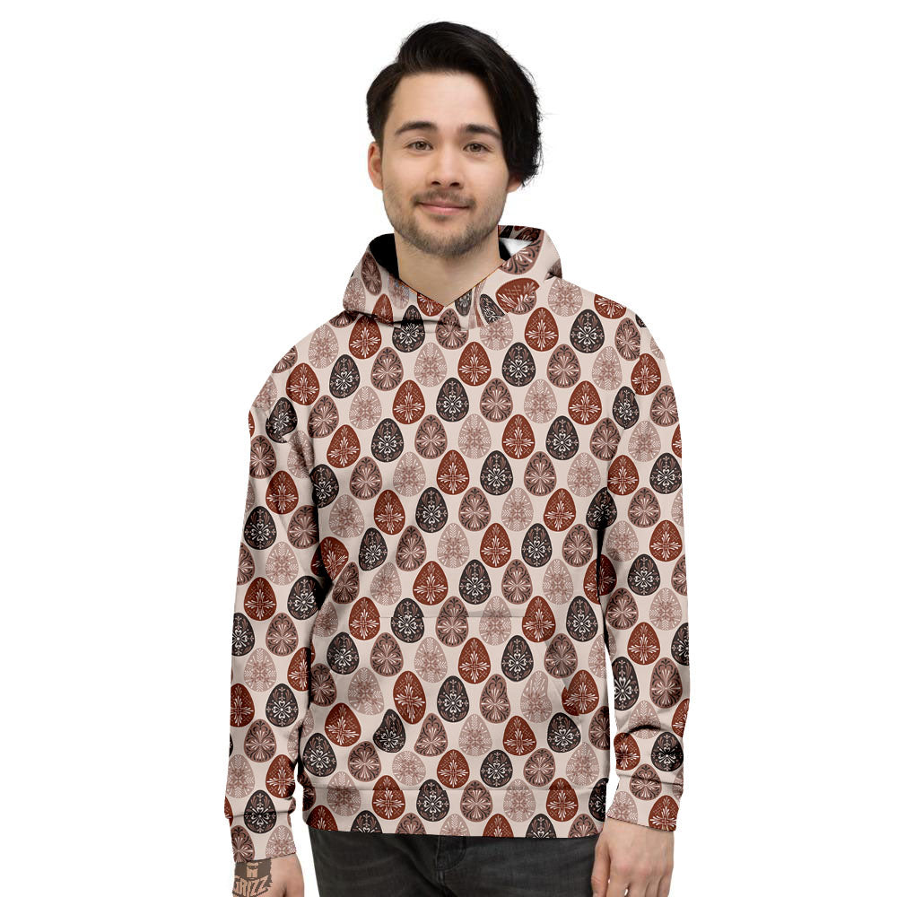 Easter Eggs Bohemian Print Pattern Men's Hoodie-grizzshop