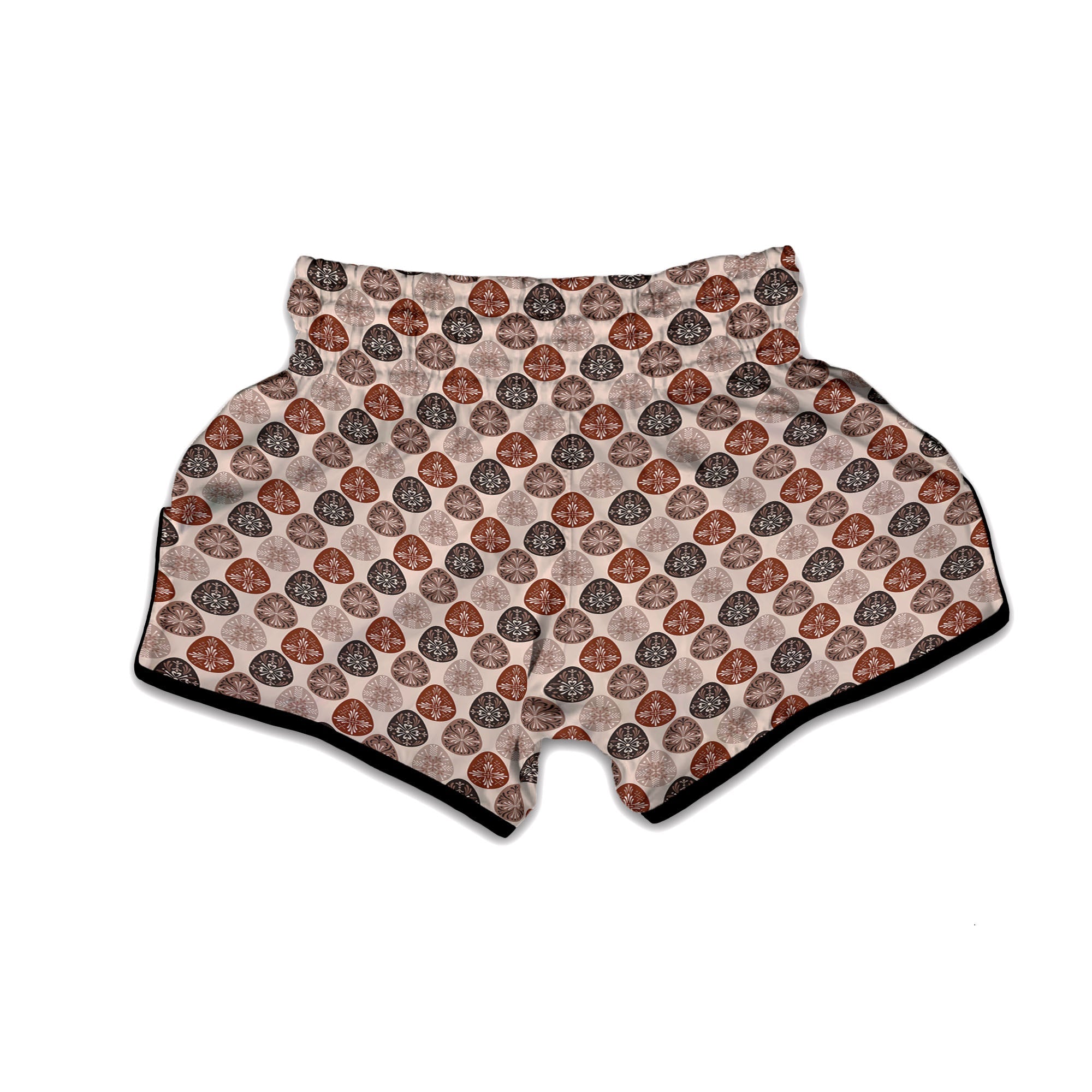 Easter Eggs Bohemian Print Pattern Muay Thai Boxing Shorts-grizzshop