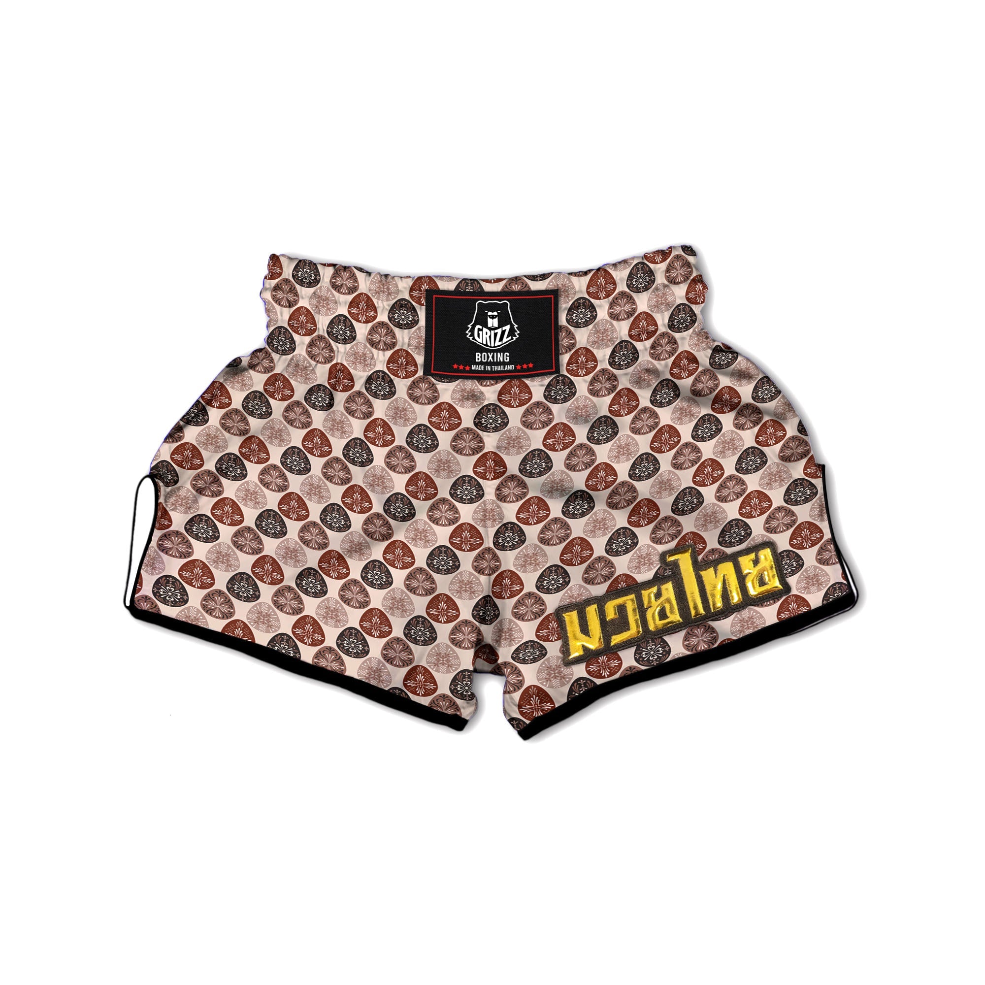 Easter Eggs Bohemian Print Pattern Muay Thai Boxing Shorts-grizzshop