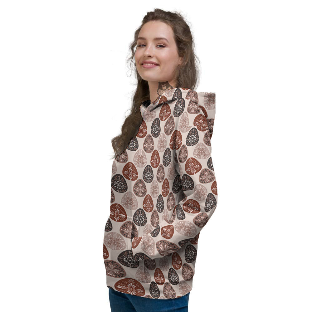 Easter Eggs Bohemian Print Pattern Women's Hoodie-grizzshop