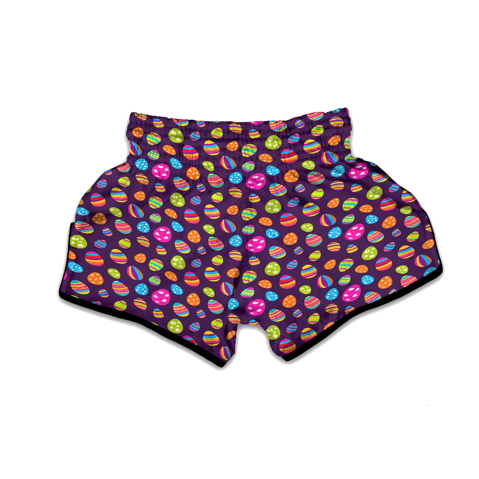 Easter Eggs Colorful Cute Print Pattern Muay Thai Boxing Shorts-grizzshop