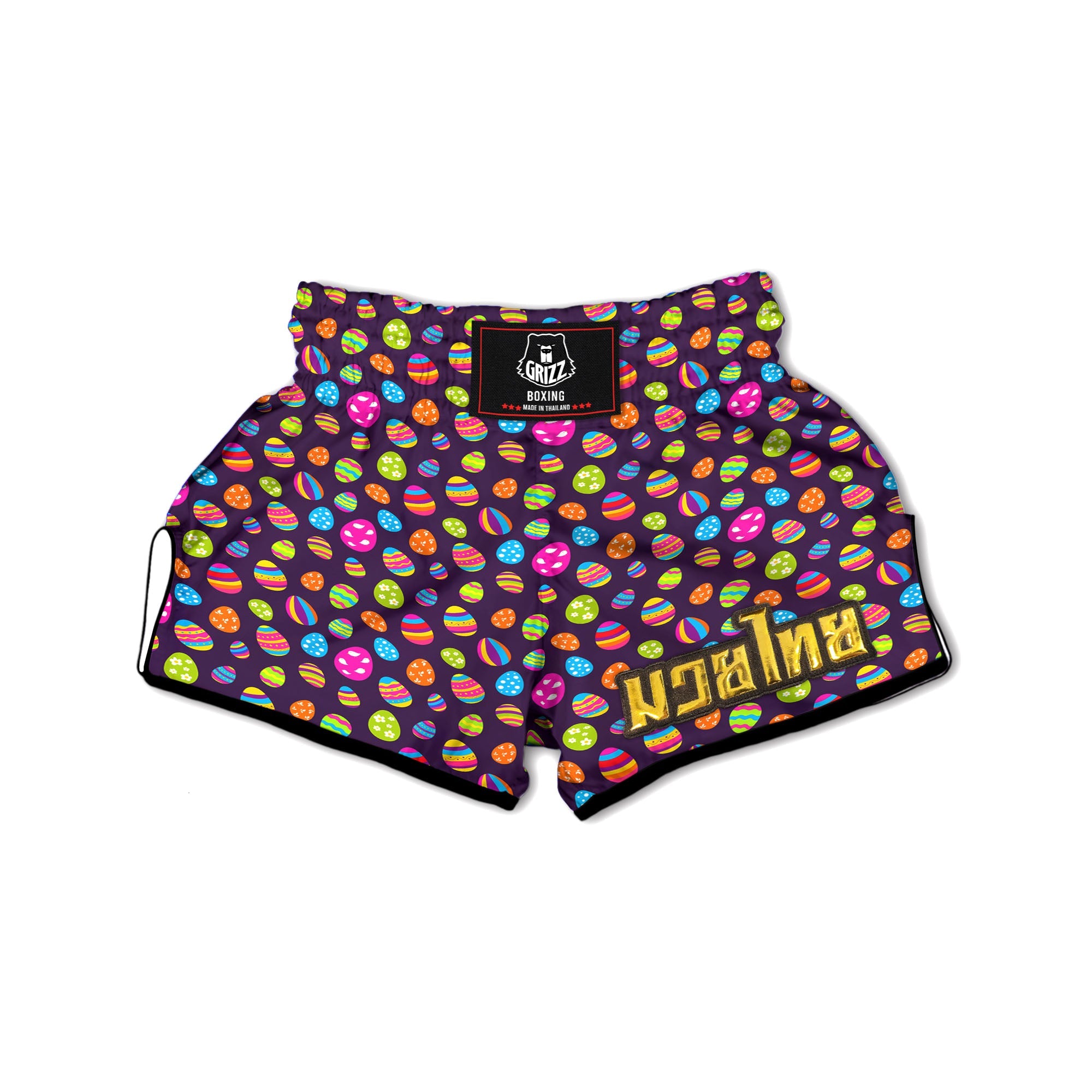 Easter Eggs Colorful Cute Print Pattern Muay Thai Boxing Shorts-grizzshop