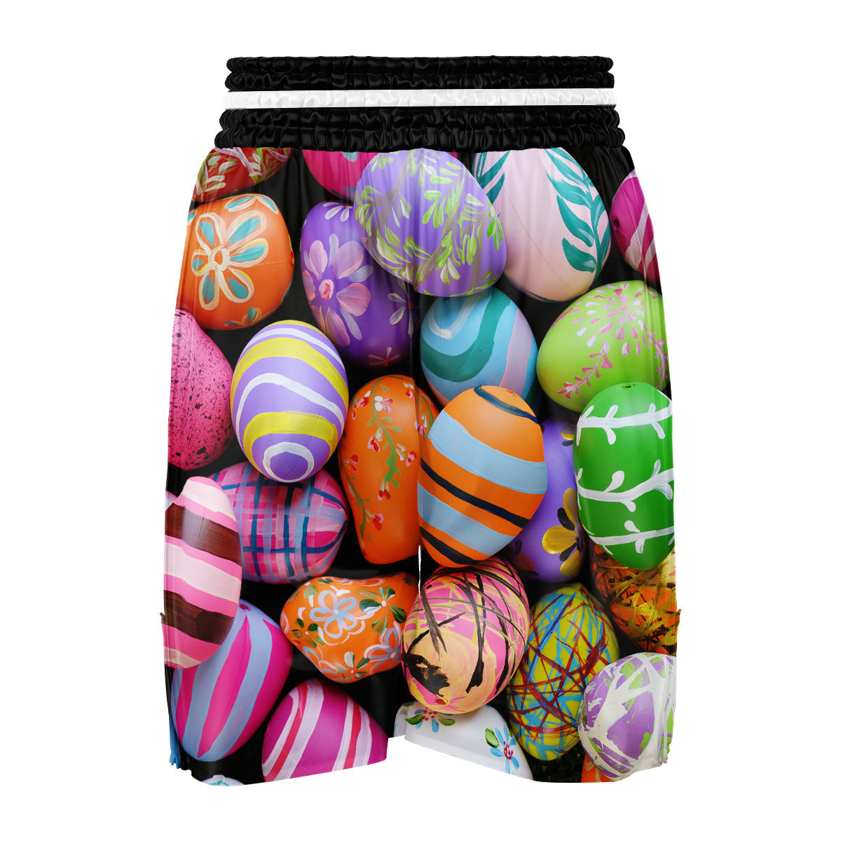 Easter Eggs Colorful Print Boxing Shorts-grizzshop