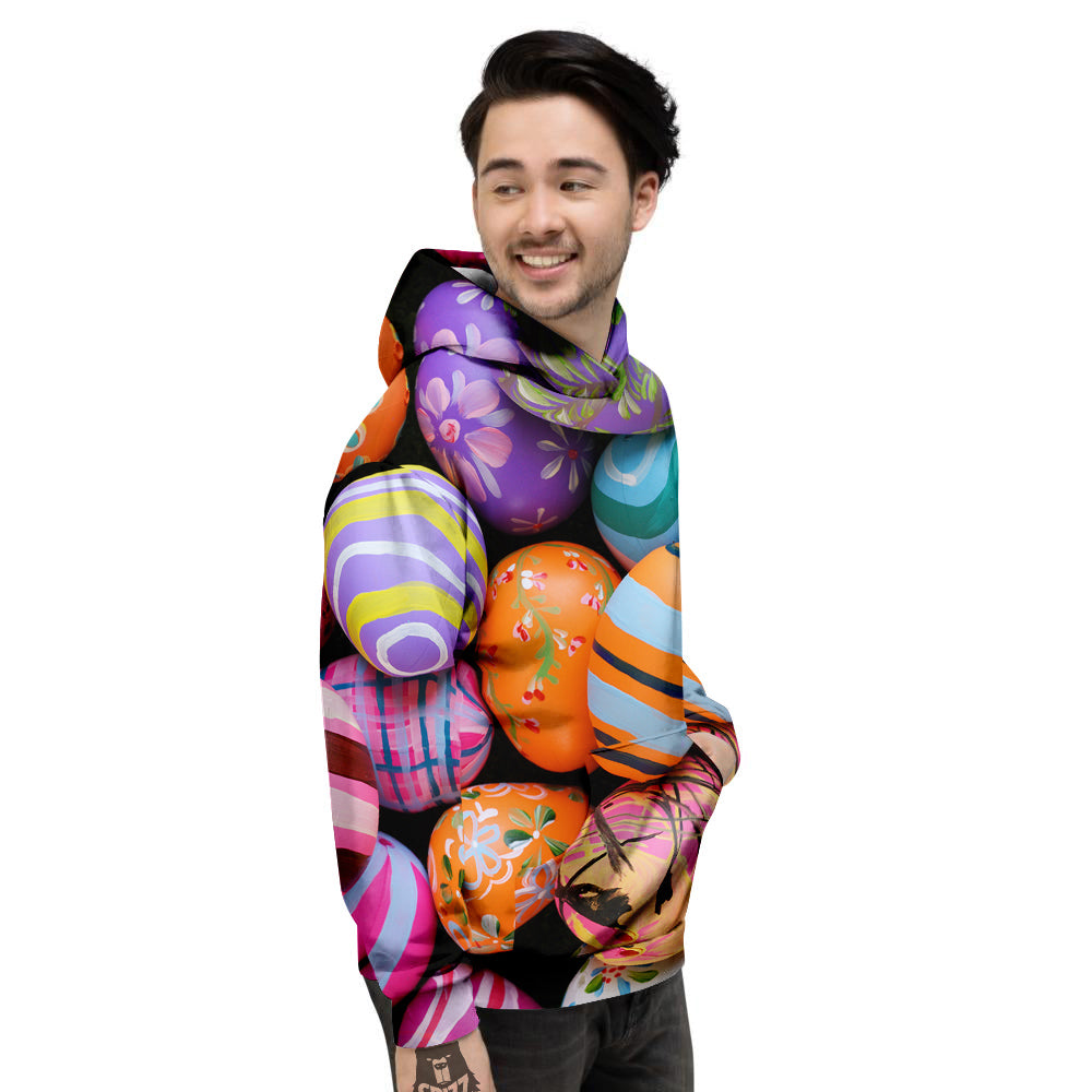 Easter Eggs Colorful Print Men's Hoodie-grizzshop