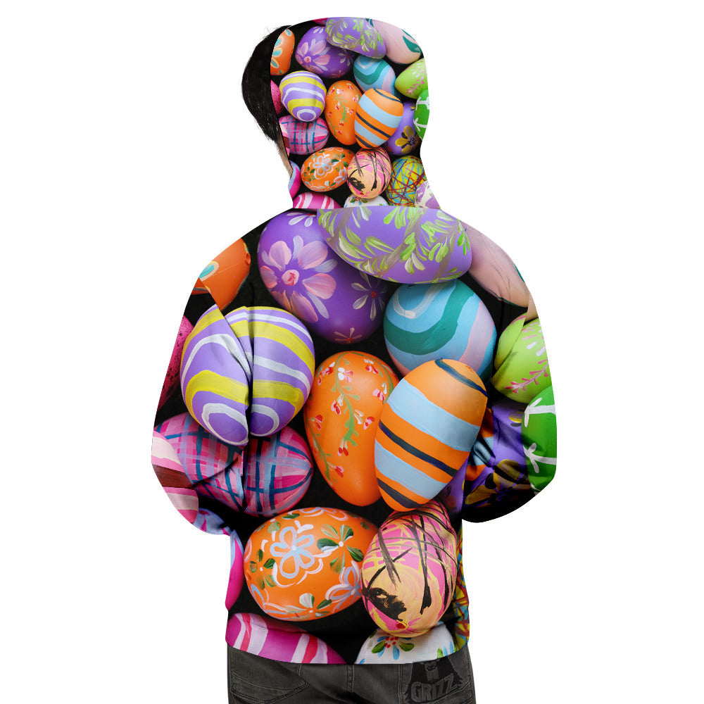 Easter Eggs Colorful Print Men's Hoodie-grizzshop