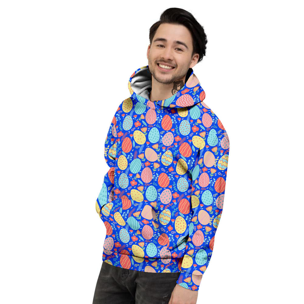 Easter Eggs Colorful Print Pattern Men's Hoodie-grizzshop