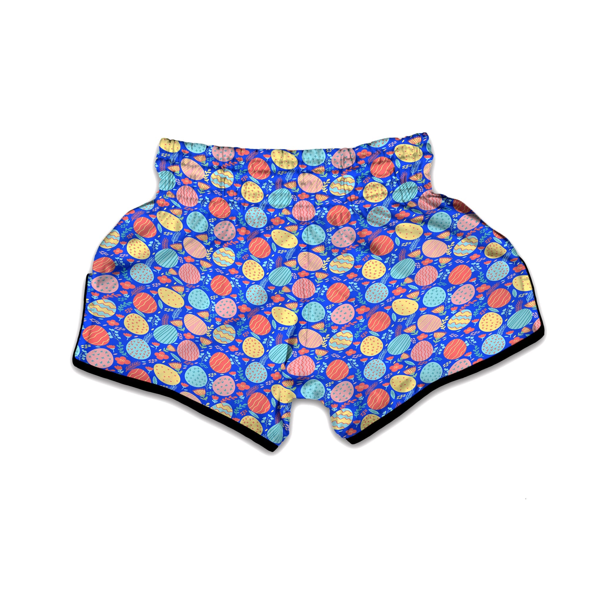 Easter Eggs Colorful Print Pattern Muay Thai Boxing Shorts-grizzshop