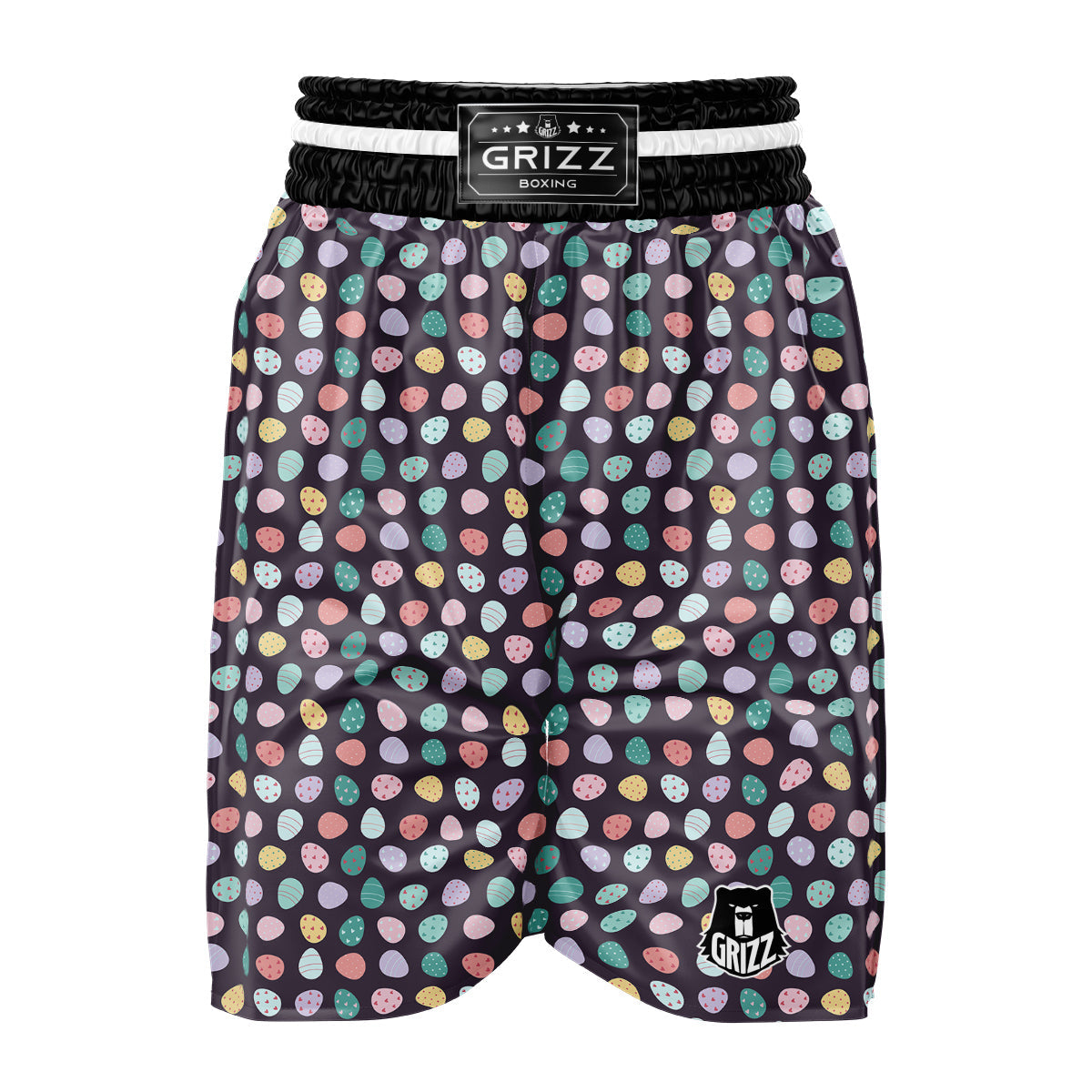 Easter Eggs Cute Print Pattern Boxing Shorts-grizzshop