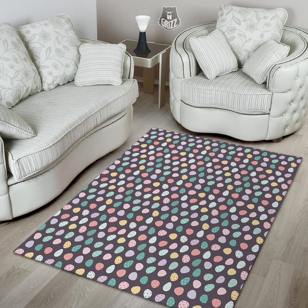 Easter Eggs Cute Print Pattern Floor Mat-grizzshop