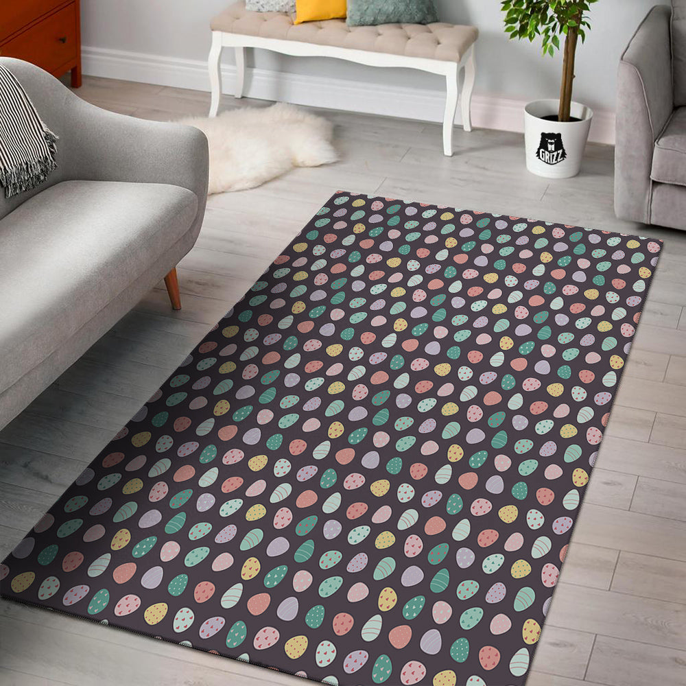 Easter Eggs Cute Print Pattern Floor Mat-grizzshop