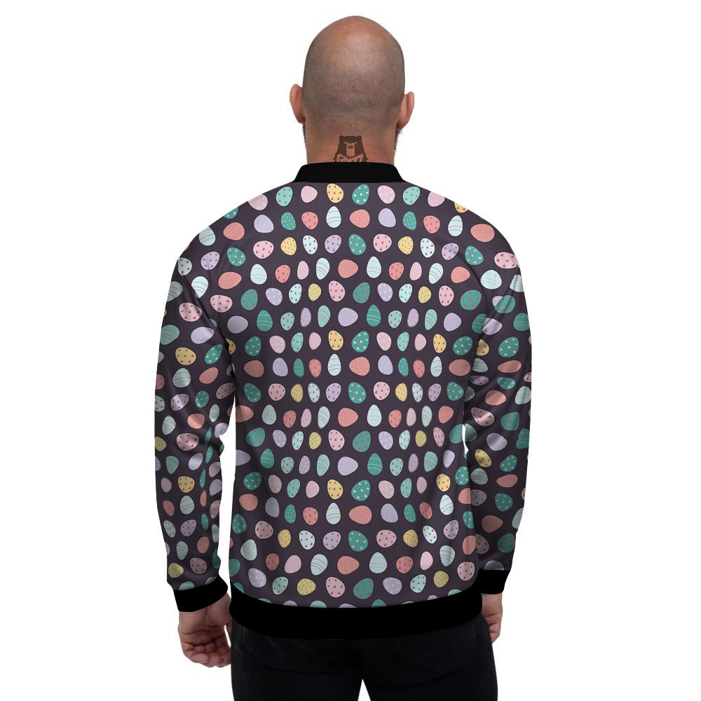 Easter Eggs Cute Print Pattern Men's Bomber Jacket-grizzshop