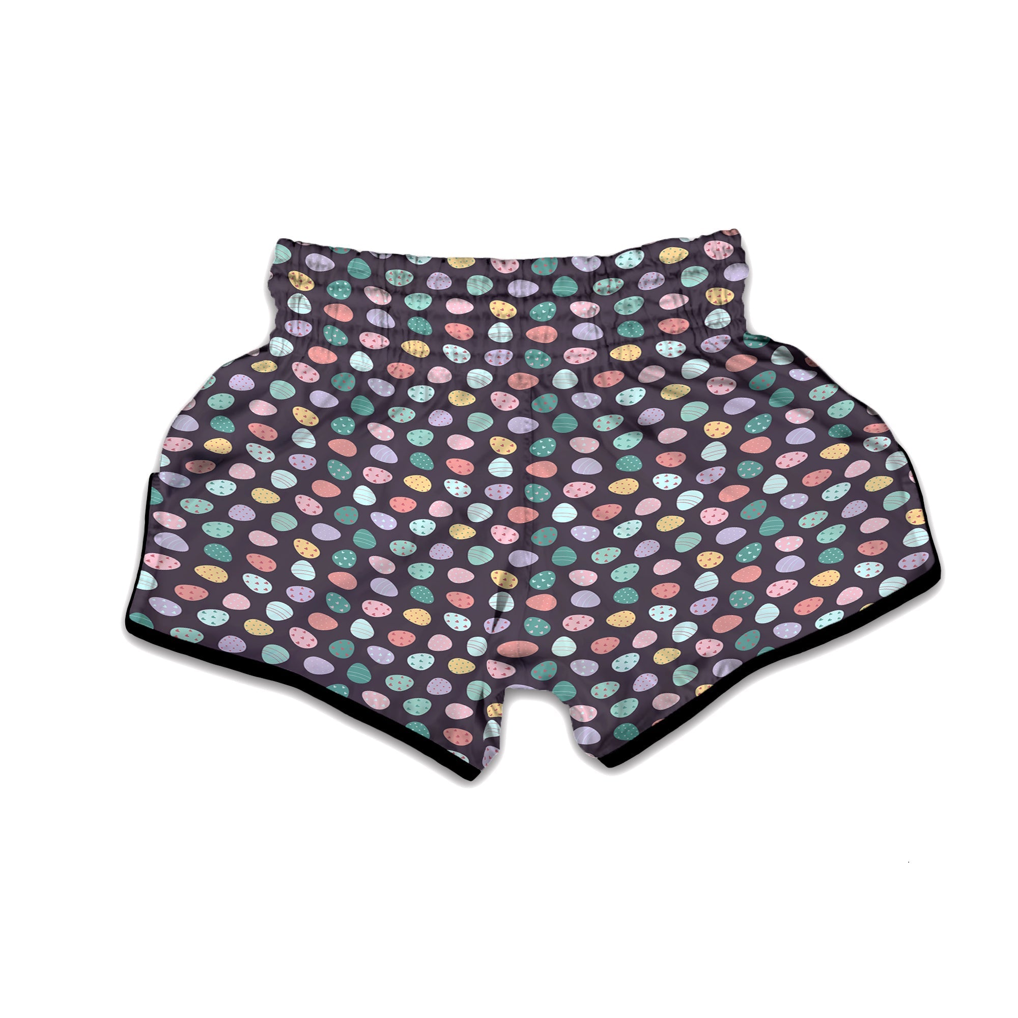 Easter Eggs Cute Print Pattern Muay Thai Boxing Shorts-grizzshop