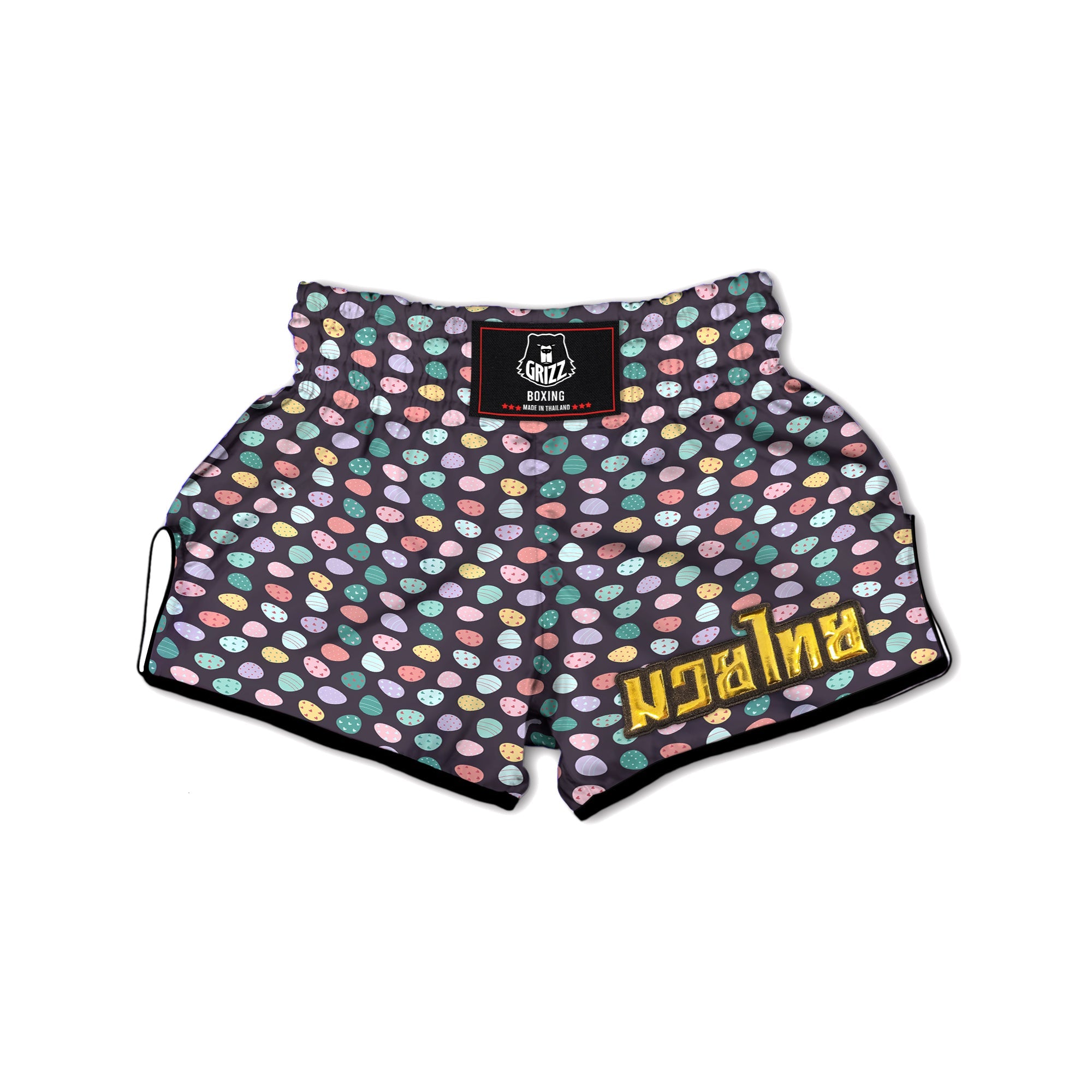 Easter Eggs Cute Print Pattern Muay Thai Boxing Shorts-grizzshop