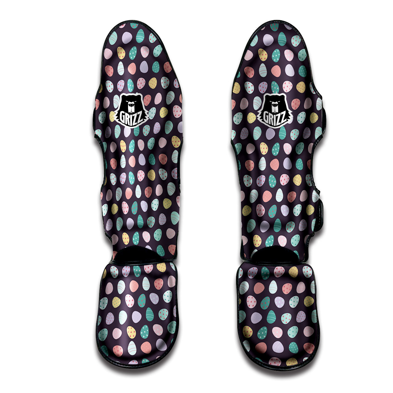 Easter Eggs Cute Print Pattern Muay Thai Shin Guards-grizzshop
