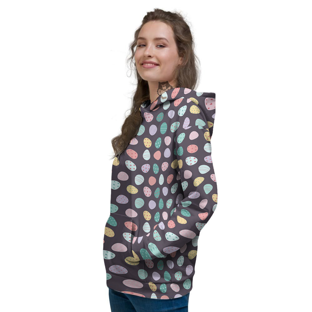 Easter Eggs Cute Print Pattern Women's Hoodie-grizzshop