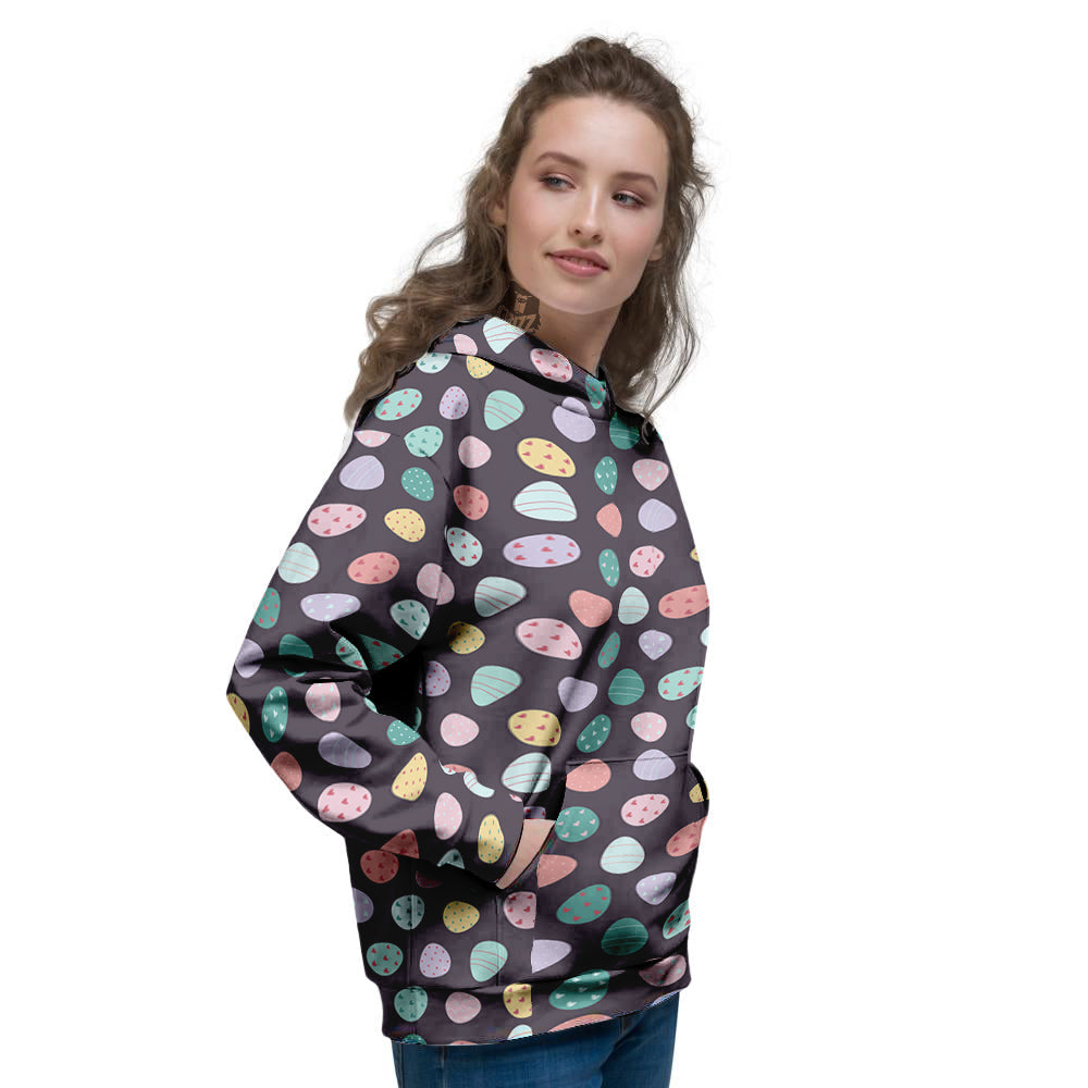 Easter Eggs Cute Print Pattern Women's Hoodie-grizzshop