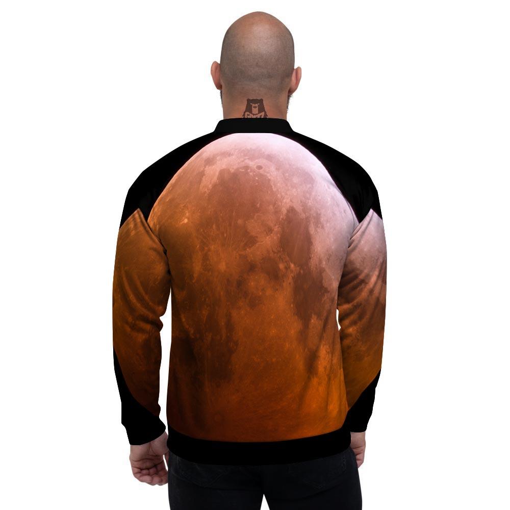 Eclipse Total Lunar Print Men's Bomber Jacket-grizzshop