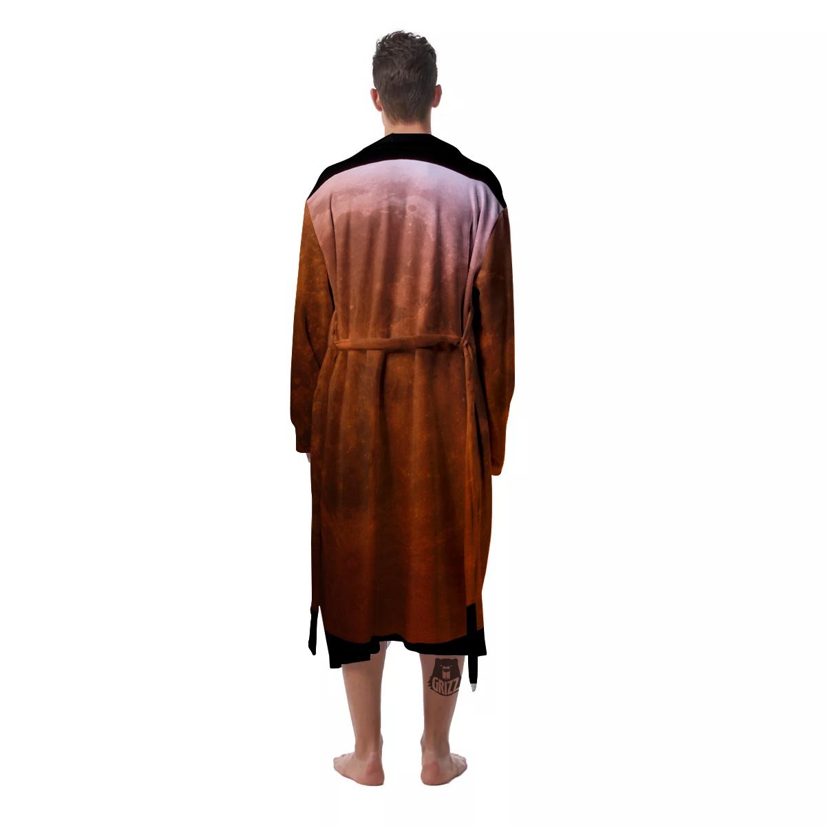 Eclipse Total Lunar Print Men's Robe-grizzshop
