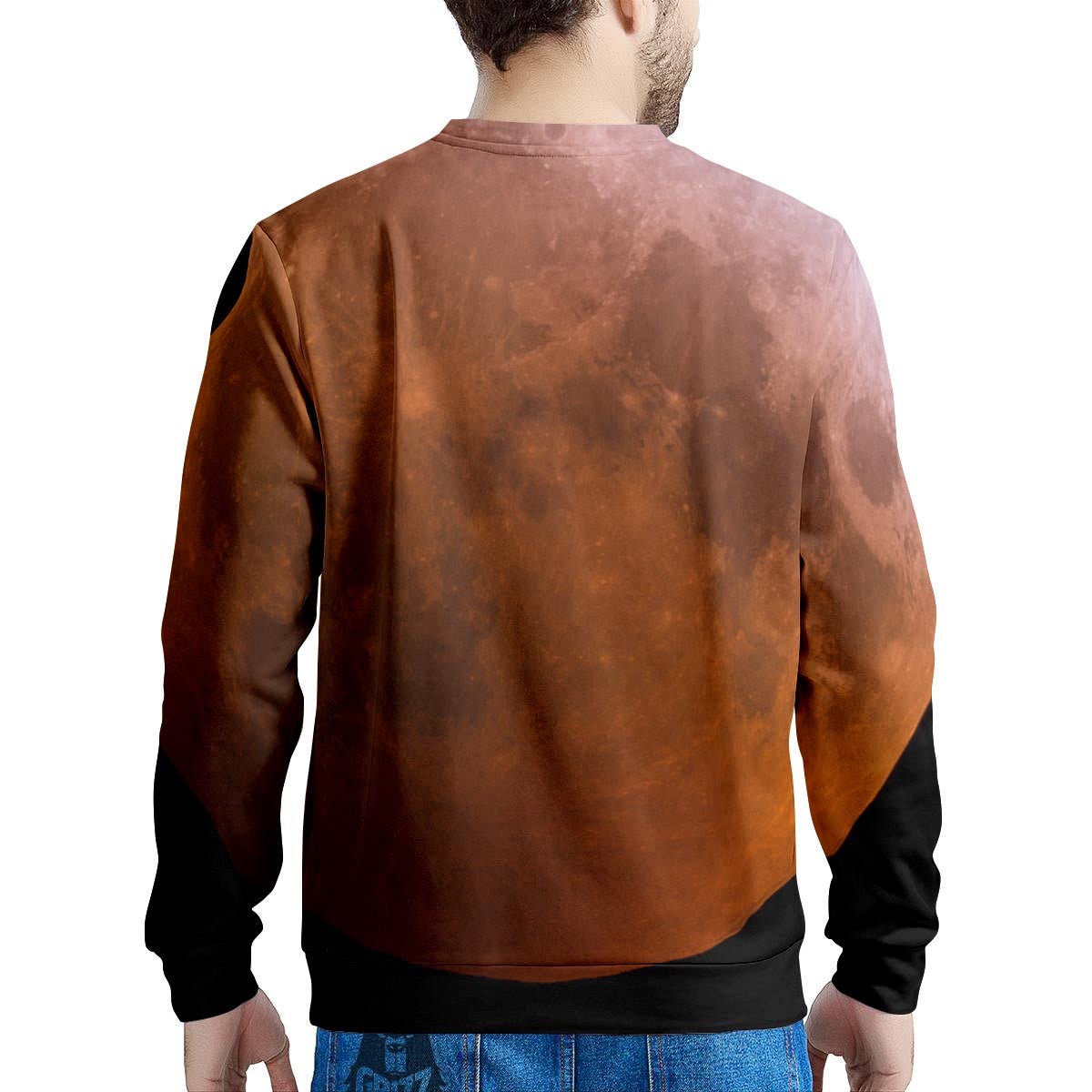 Eclipse Total Lunar Print Men's Sweatshirt-grizzshop