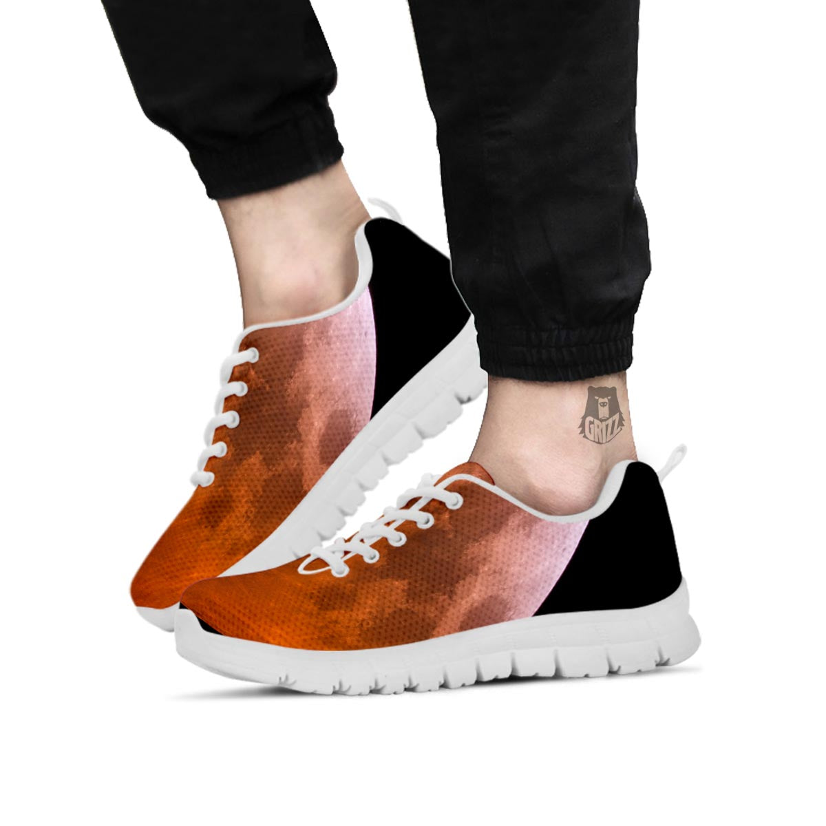 Eclipse Total Lunar Print White Sneaker-grizzshop