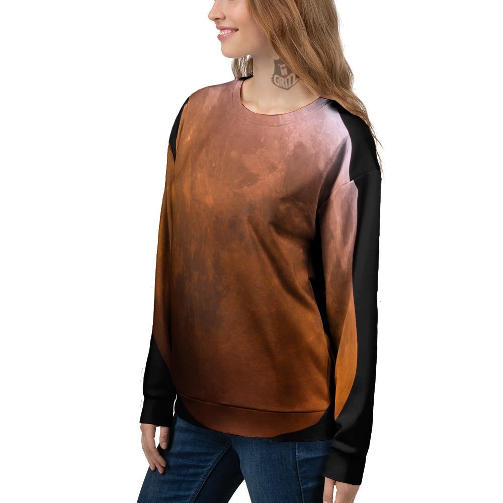 Eclipse Total Lunar Print Women's Sweatshirt-grizzshop
