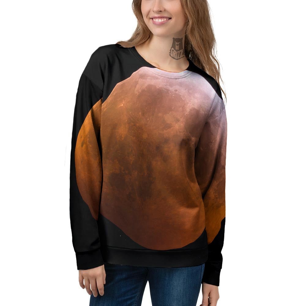 Eclipse Total Lunar Print Women's Sweatshirt-grizzshop