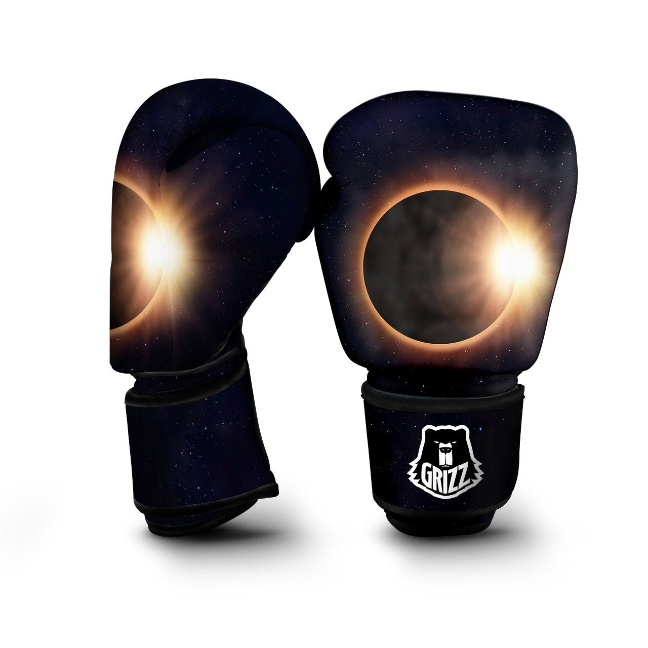 Eclipse Total Solar Print Boxing Gloves-grizzshop