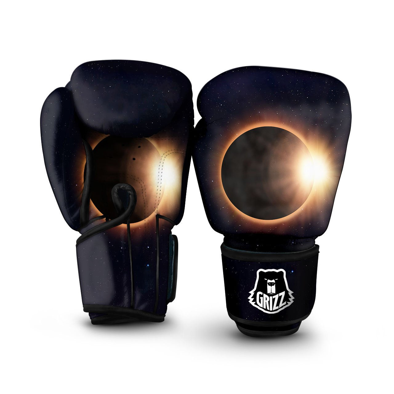 Eclipse Total Solar Print Boxing Gloves-grizzshop