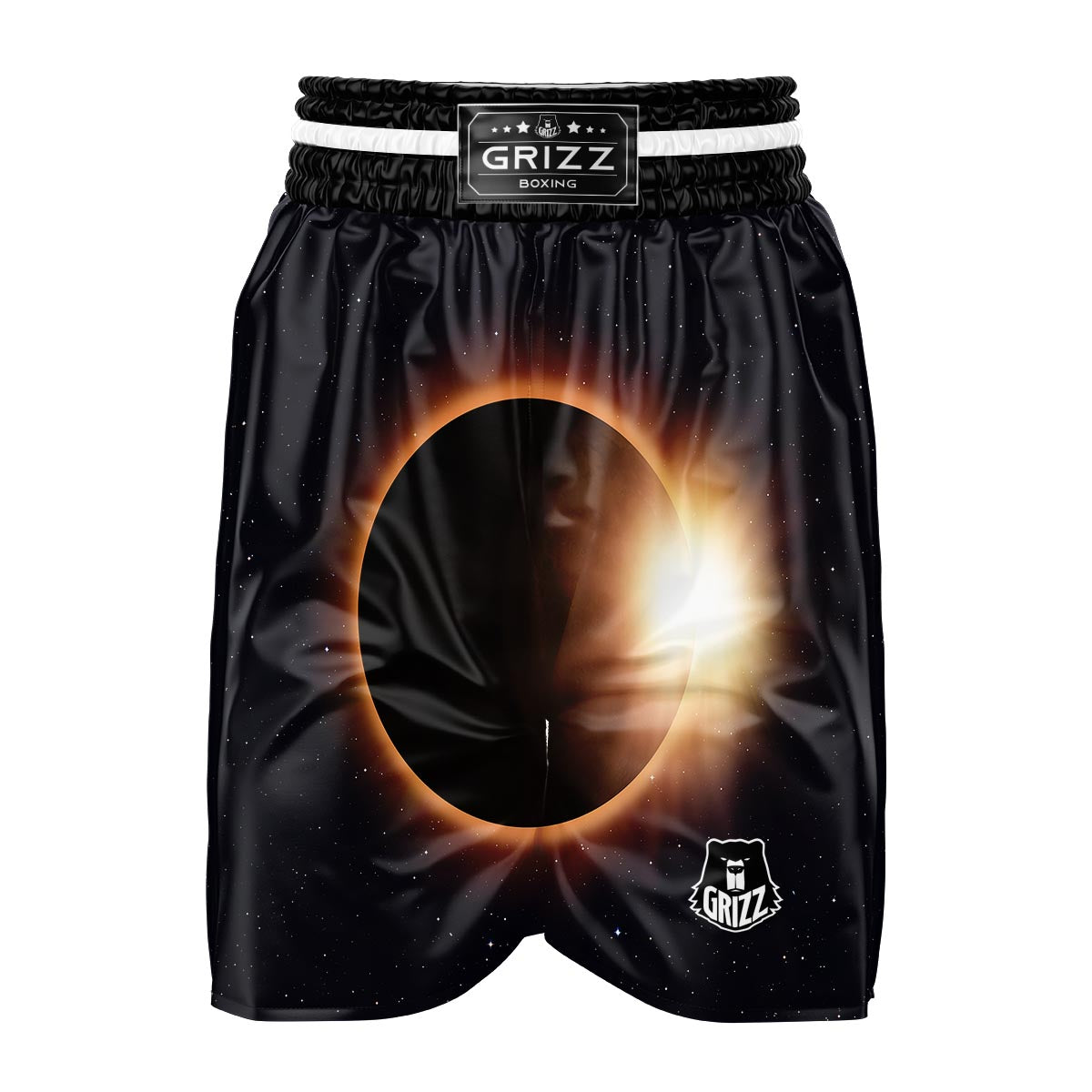 Eclipse Total Solar Print Boxing Shorts-grizzshop