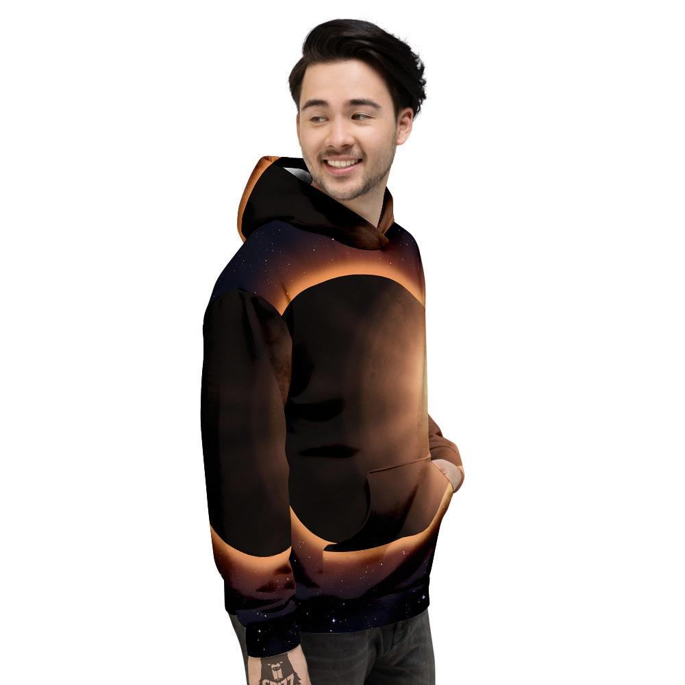 Eclipse Total Solar Print Men's Hoodie-grizzshop