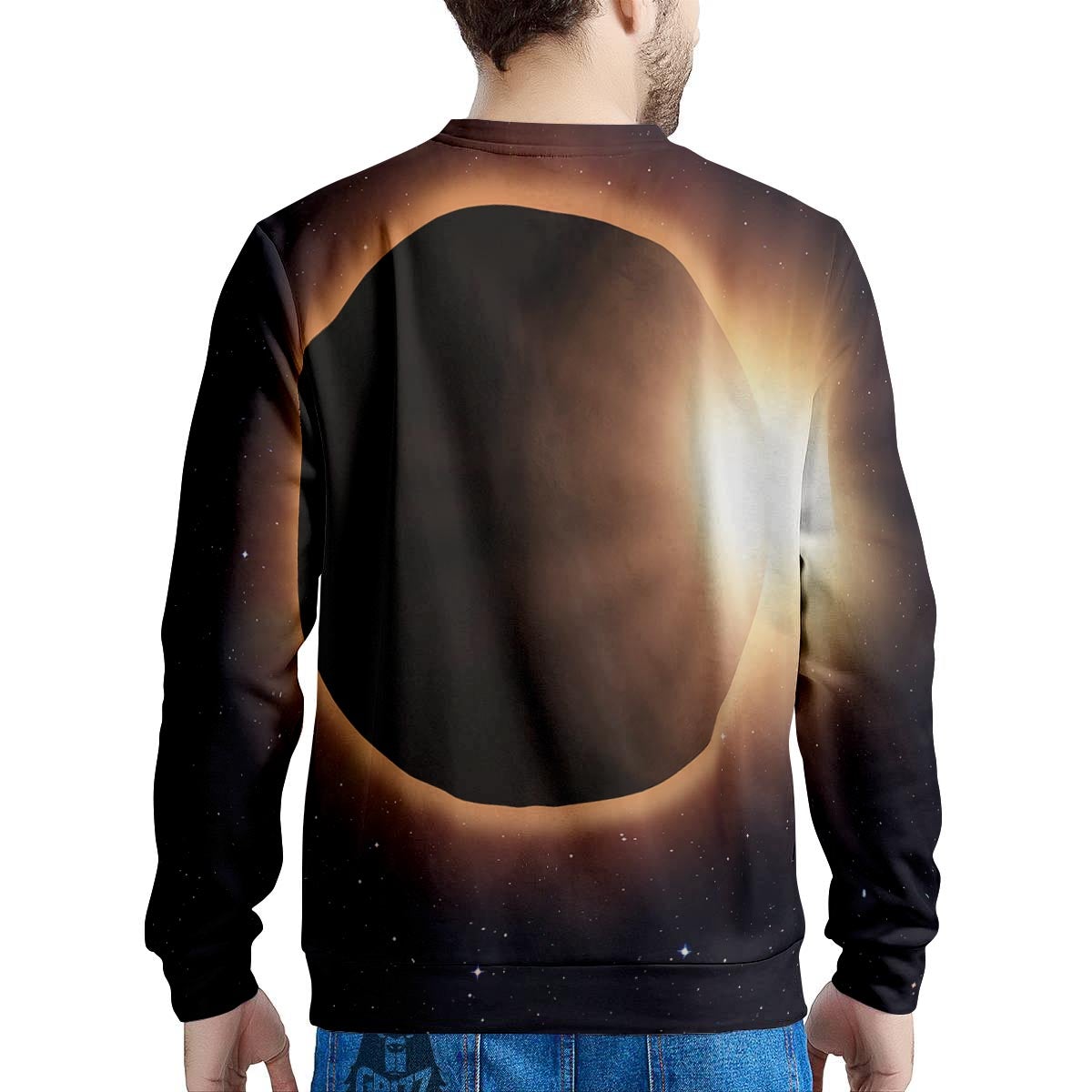 Eclipse Total Solar Print Men's Sweatshirt-grizzshop