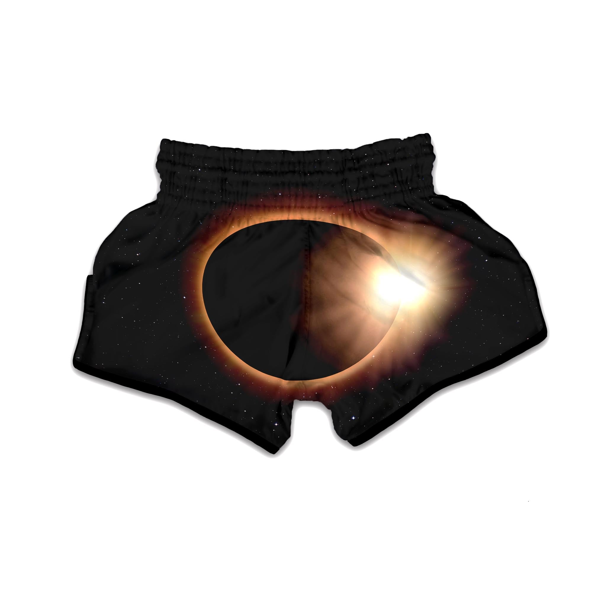Eclipse Total Solar Print Muay Thai Boxing Shorts-grizzshop