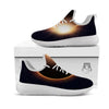 Eclipse Total Solar Print White Athletic Shoes-grizzshop