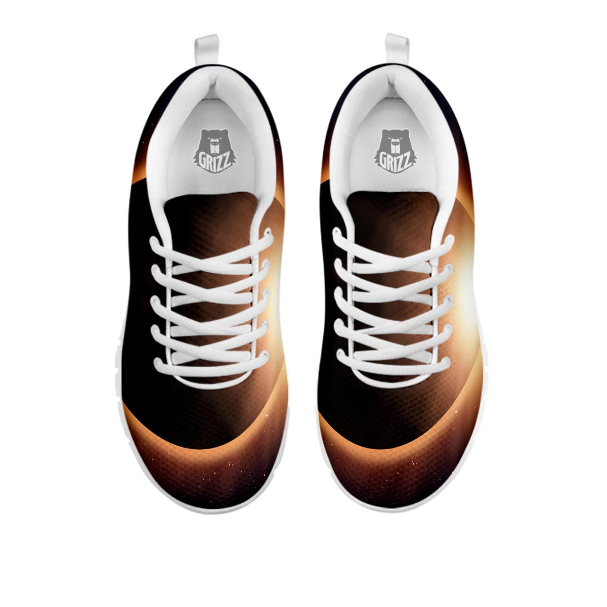 Eclipse Total Solar Print White Sneaker-grizzshop