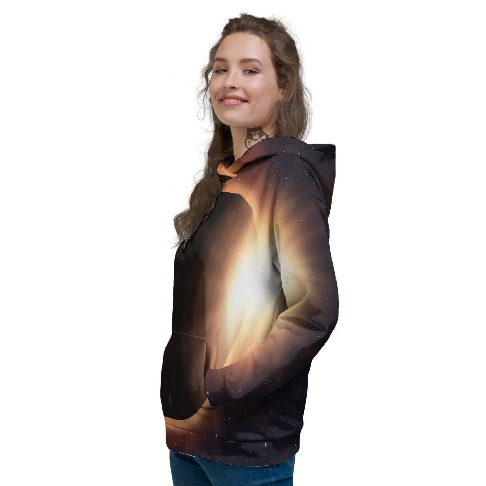 Eclipse Total Solar Print Women's Hoodie-grizzshop