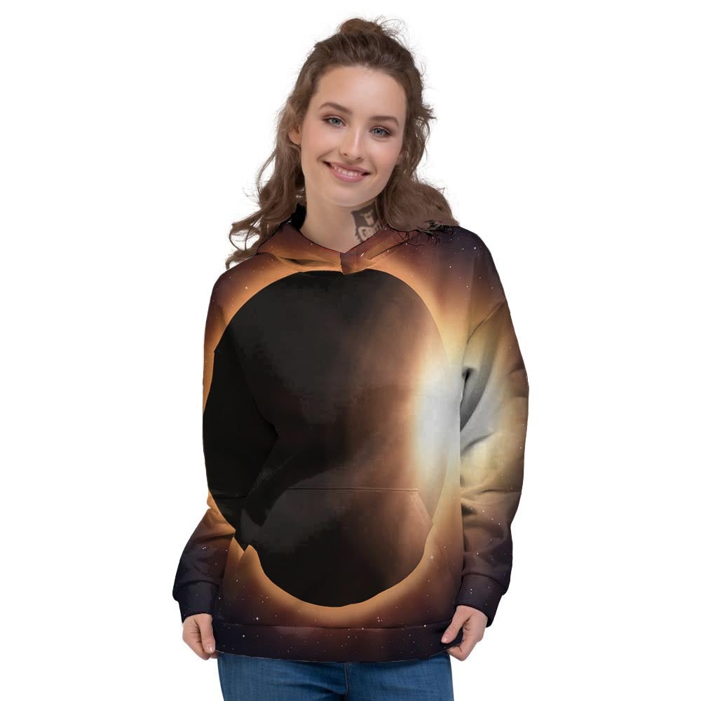 Eclipse Total Solar Print Women's Hoodie-grizzshop
