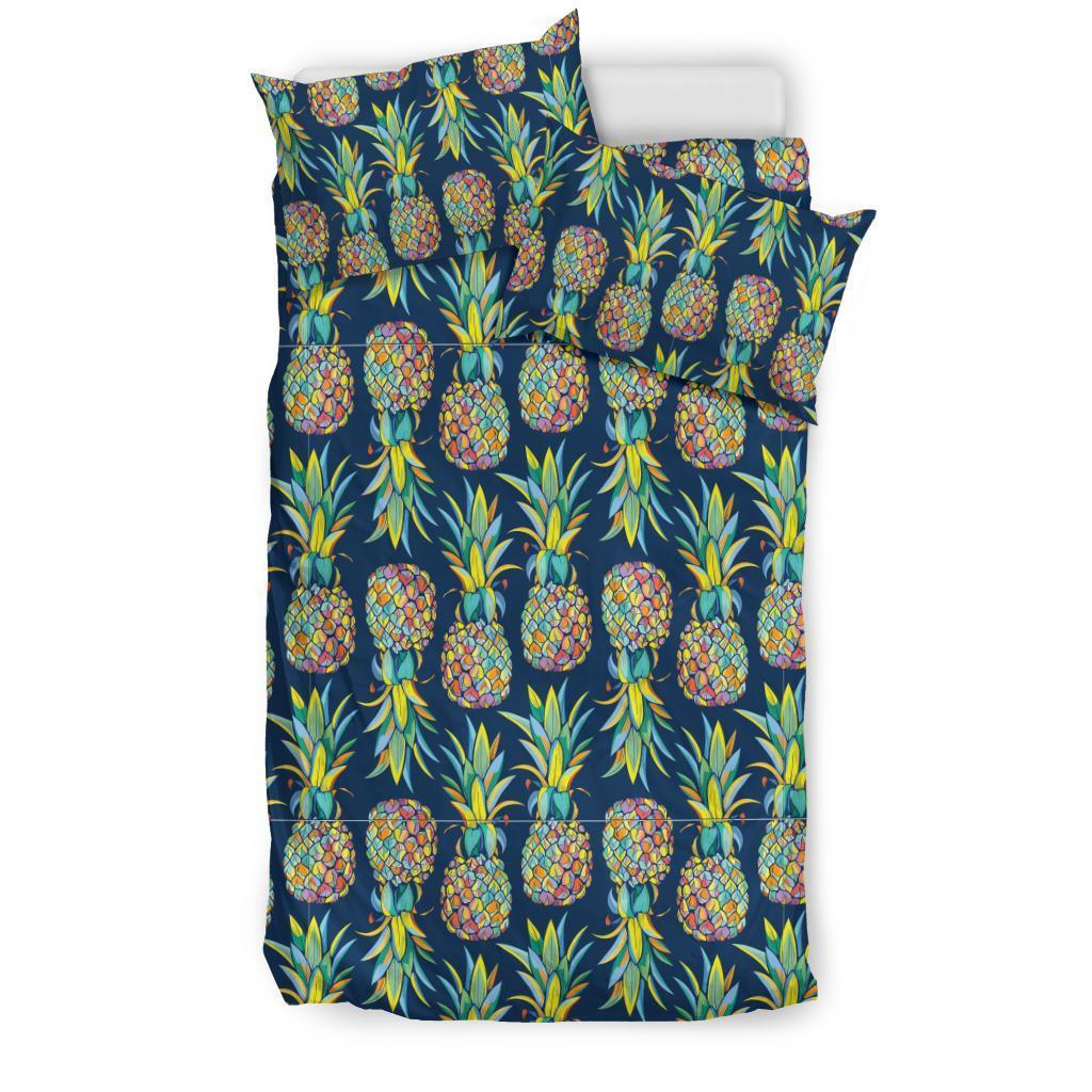 Edm Pineapple Blue Bedding Set-grizzshop